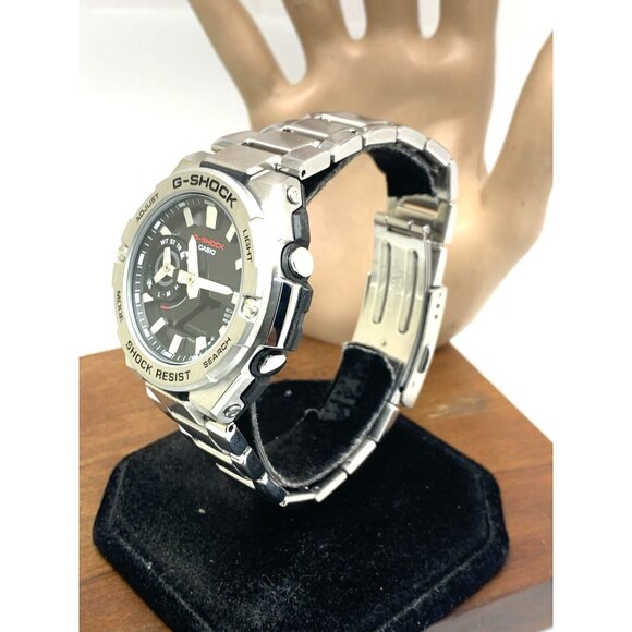 Casio G-Shock Men's Watch GSTB500D Bluetooth Tough Solar Gray Dial Steel 5684 - Picture 2 of 15